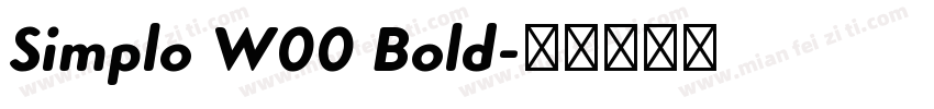 Simplo W00 Bold字体转换